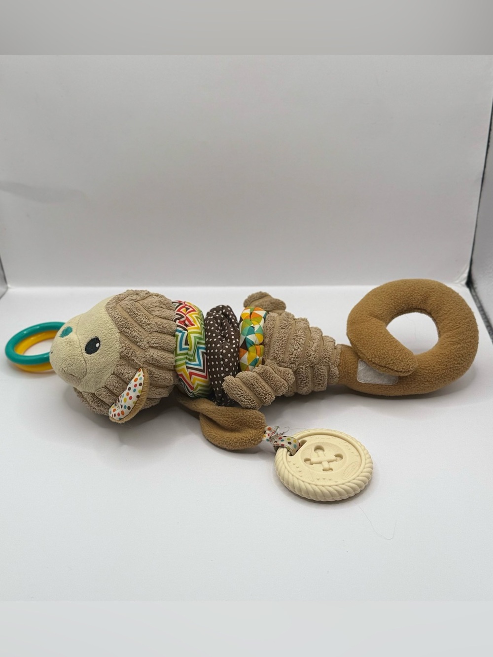 Infantino Go Gaga Monkey Musical Pull Stuffed Animal Activity Baby Toy